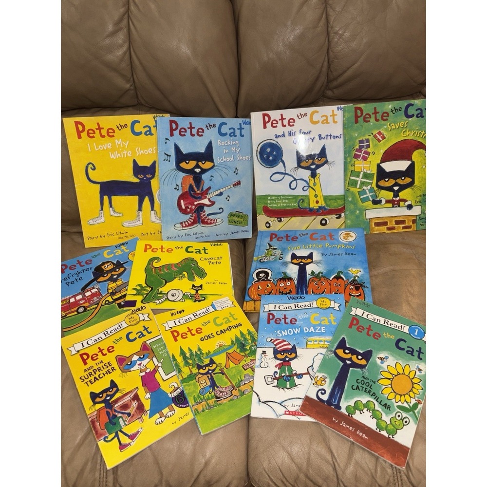 Pete the Cat Book Lot of 11 I Can Read Board & Picture Books Mixed - Picture 2 of 2